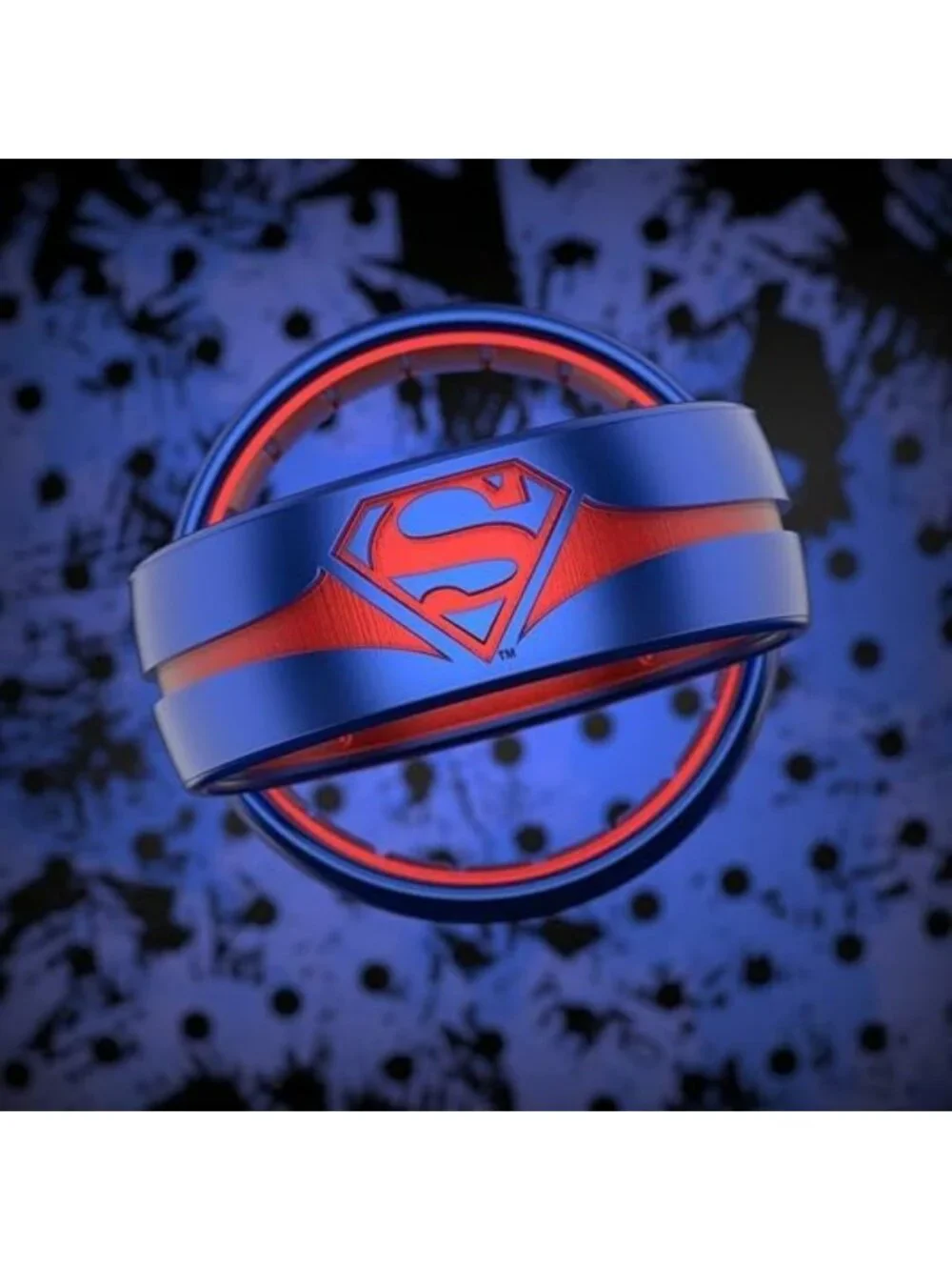 DC Comics Etched Silicone Ring - Comfortable, Breathable, Safe & Stylish